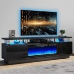 70" Modern Electric Fireplace TV Stand for TVs Up to 80 inch